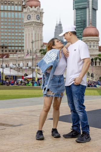Aze and Warren at Merdeca, Kuala Lumpur