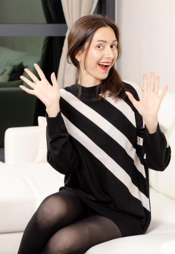 Sepide with a beautiful smile